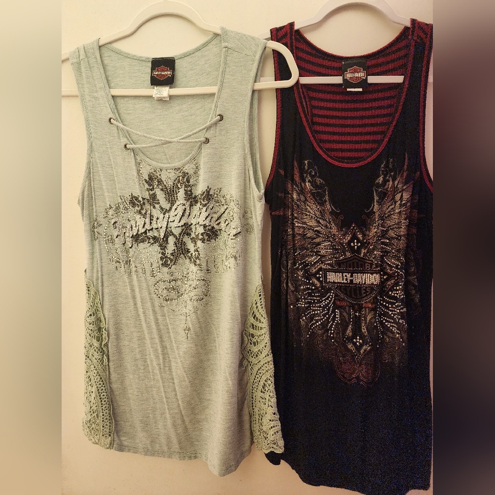 2 Harley-Davidson Tank Tops